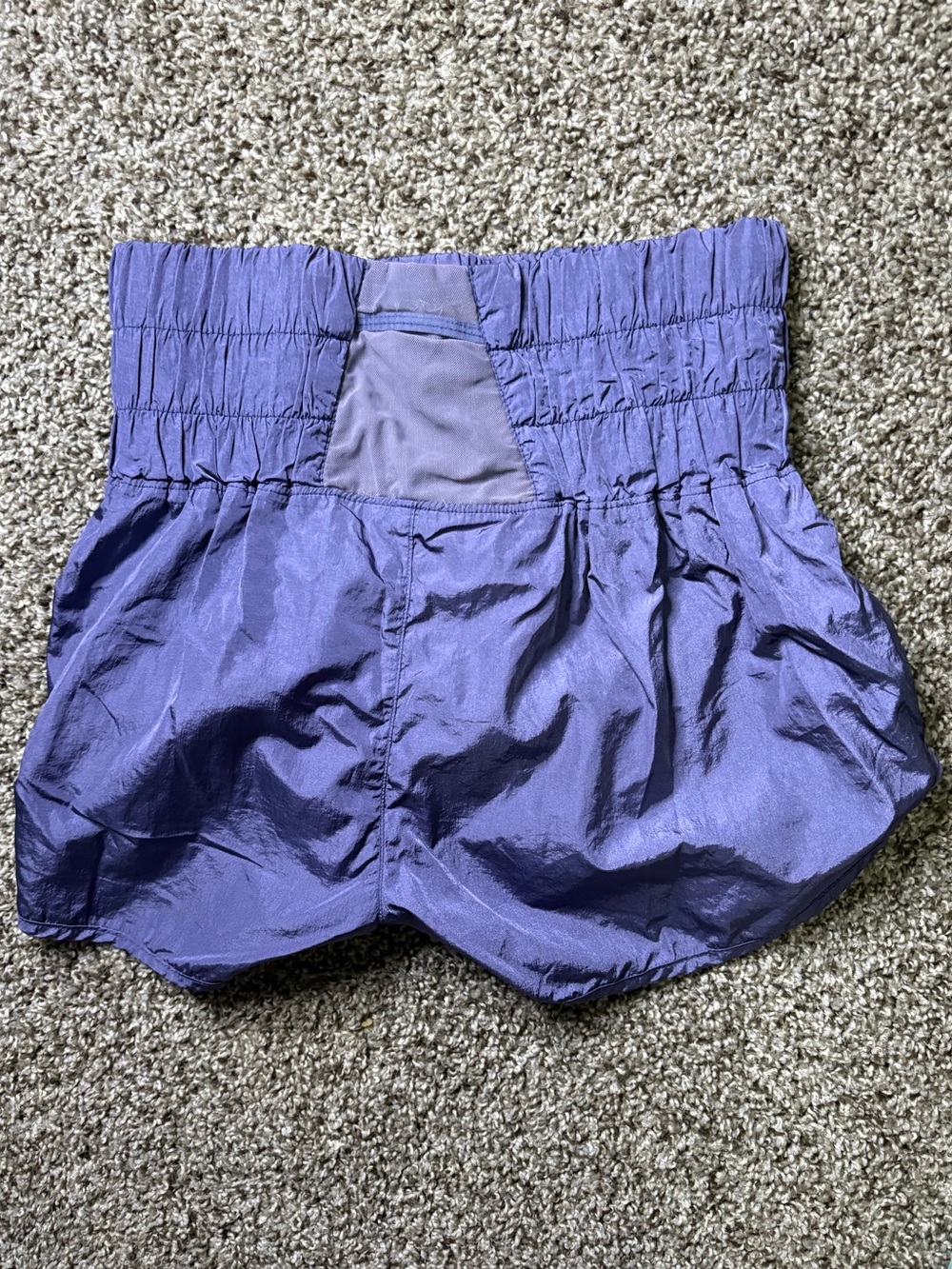 FP Movement by Free People Lavender High-Waist Smocked Athletic Shorts - Picture 3 of 4